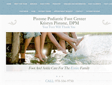 Tablet Screenshot of pistonefootcenter.com